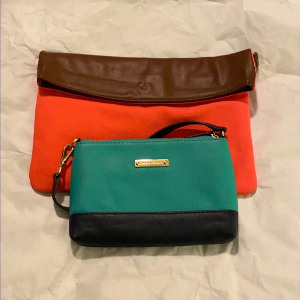 Two small clutch bags